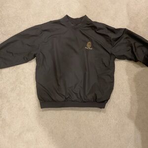 Classic Black Crewneck Sweater with Ribbed Details